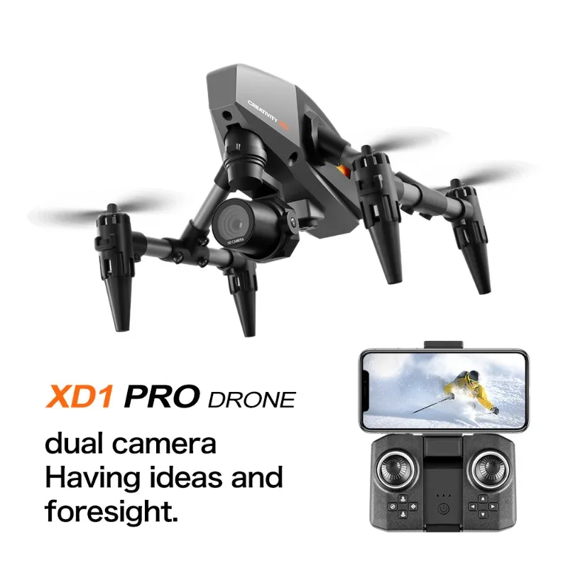 Xd1 pro mini drone câmera dupl - Drone Kit Tricopter avaliação e preço